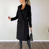 Autumn & Winter Women's Long-Sleeve Double-Breasted Wool Coat