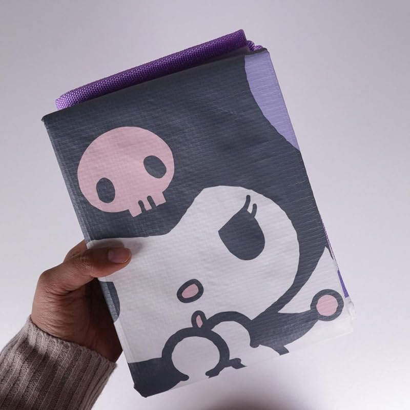 Marushin Picnic Blanket, Medium Size, Sanrio Kuromi and Friends, for 2-3 People, Compact, Thick, Perfect for Kids, Field Trips, Sports Days, Girls,