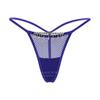 European and American fun large-size T-pants, female sexy personalized diamond chain mesh splicing perspective breathable fitness thong
