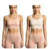 2026 Women's Summer Yoga Apparel: Stylish Back Sports Bra with Removable Pads for Outdoor Wear, Cross-Design Fitness Bra.