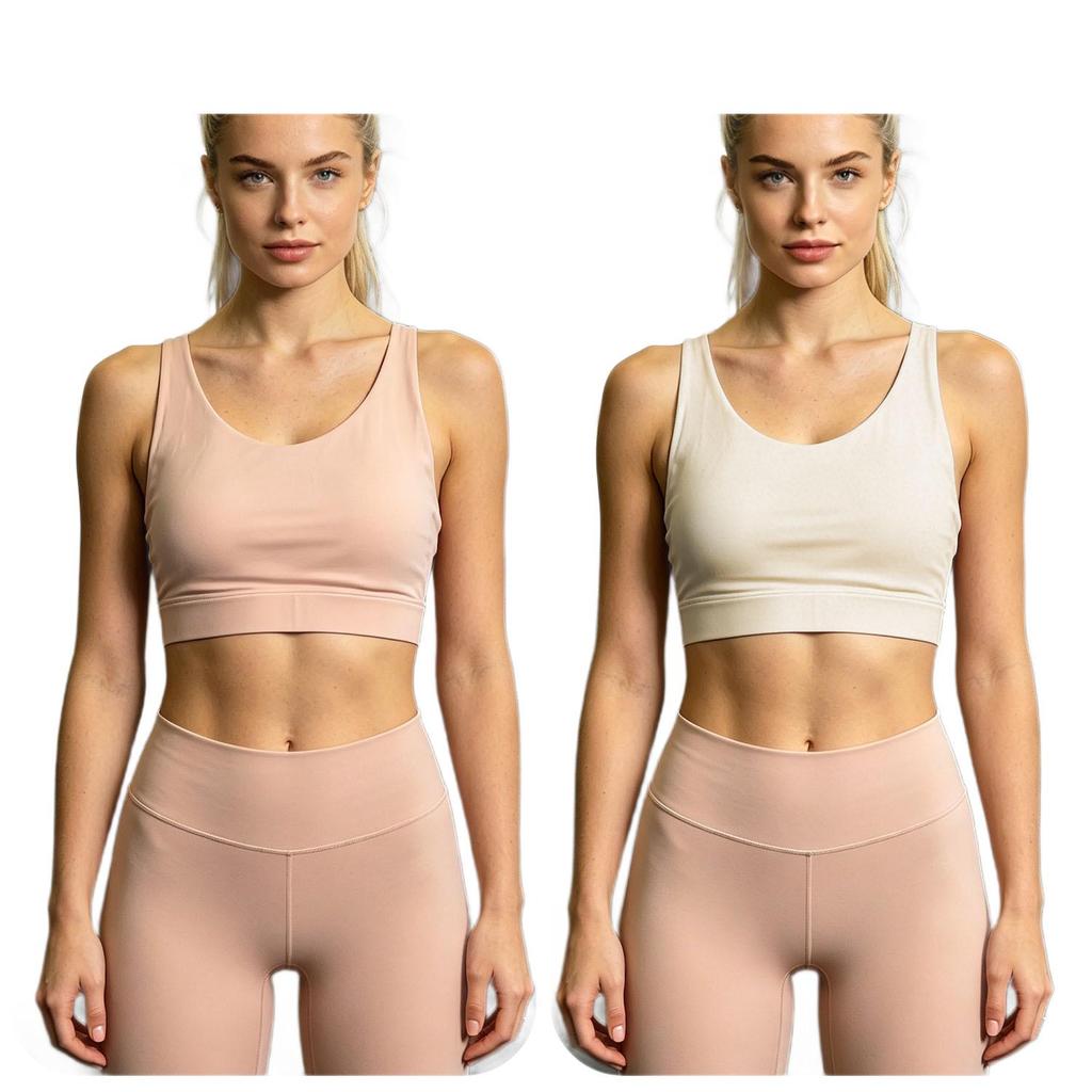 2026 Women's Summer Yoga Apparel: Stylish Back Sports Bra with Removable Pads for Outdoor Wear, Cross-Design Fitness Bra.