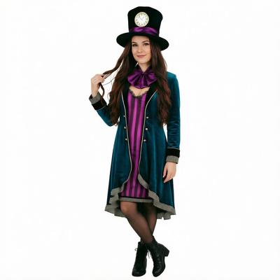 Halloween New Mad Hatter Cosplay Alice In Wonderland Mad Hatter Masquerade Costume