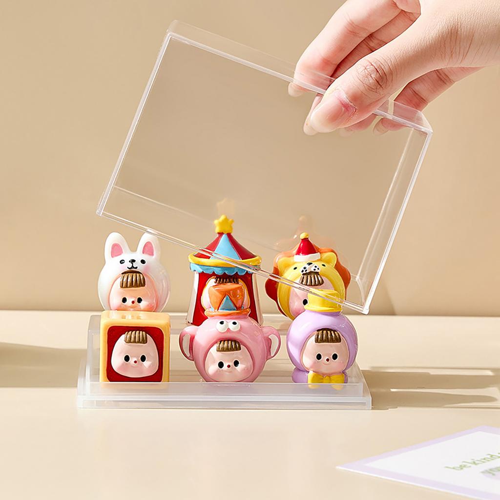 1pc Stackable Mini Blind Box Storage Box Acrylic Display Cabinet Blind Box Character Storage Organizer