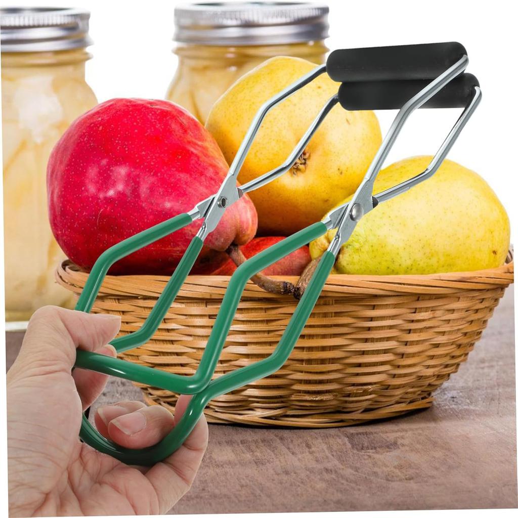 1 Pc Canning Jar Lifter with Non-Slip Grips Handle, Canning Tongs Cans Gripper Clamp Canned Clip for Kitchen Restaurant Wide