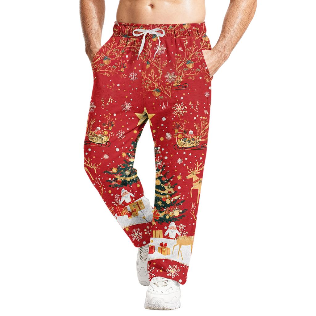 Men's Relaxed-Fit Casual Sweatpants With Stretch Waistband And Drawstring Yoga Pants