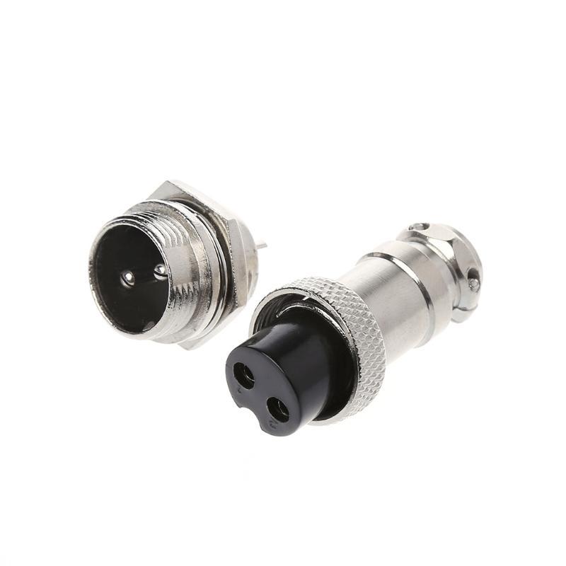 Aviation Plug Male & Female Wire Panel Metal Connector 16mm 2/3/4/5/6/8/9 Pin