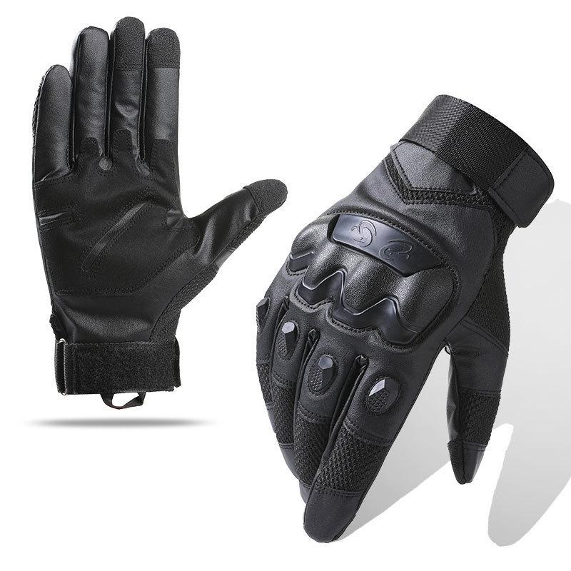 

Tactical gloves men s full finger outdoor cycling fitness sports fighting training protective wear-resistant shock-absorbing gloves XL