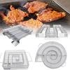 Premium Stainless Steel Round Smoker Tray For Charcoal Barbecue With Versatile Functions