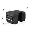 WEST BIKING Bicycle Rear Seat Bag 25L Large Capacity Outdoor Luggage Carrier Bags Cycling MTB Road Bike Trunk Double Pannier Bag