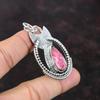 Thulite Pendant 925 Sterling Silver Pendant Top Quality Gemstone Jewelry Handmade Elegant Pendant Gift For Her Ethnic Pendant Silver Jewelry