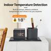 Creative Wooden Desk Item Combines Digital Alarm Clock With Pen Storage Section faint Setting And Three Alarm picks