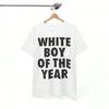 2026 Neues WHITE BOY OF THE YEAR T-Shirts Baumwolle Druck Kurzarm T-Shirt WHITE BOY Streetwear Vintage Tee Mode Lockeres Oberteil Y2K