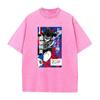 BLUE LOCK Anime Clothing Barou Shouei Printed Washed Tshirt Men Breathable Cotton T-shirts Manga Washed Tee Harajuku T Shirt