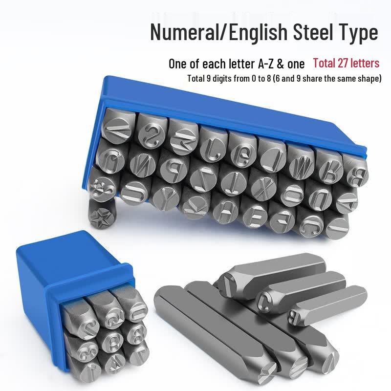 Steel Number Punch Set
