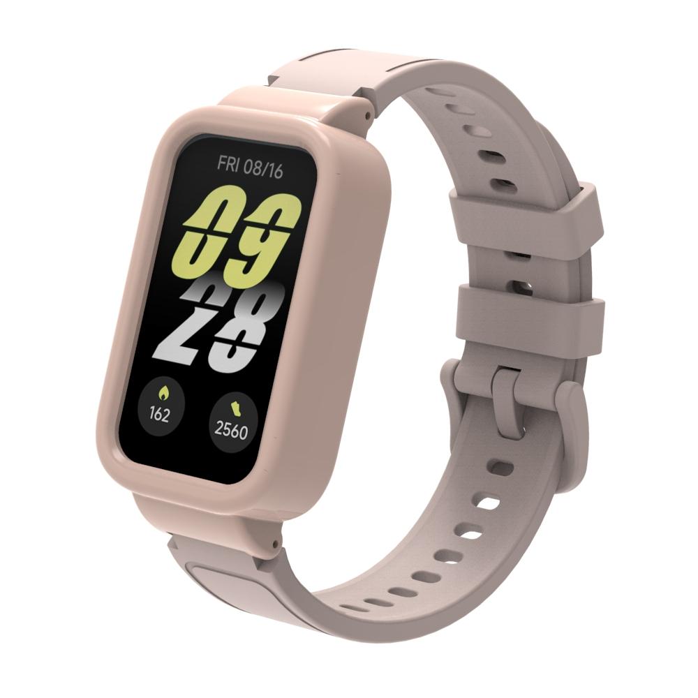 For Xiaomi Mi Band 9 Active Smartwatch Accessories Sprot Silicone Bracelet Correa Bumper Shell Cover for Redmi Band 3 Case+Strap