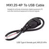 MX1.25 4Pin USB Cable USB2.0 Female Data Cable Ensures Stable Signal Transmission For Technology Enthusiasts