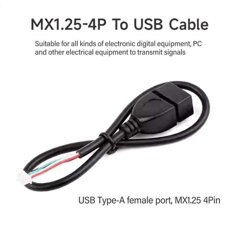MX1.25 4Pin USB Cable USB2.0 Female Data Cable Ensures Stable Signal Transmission For Technology Enthusiasts