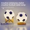 Ball Led Soccer Night Light Wood Base Lamp For Bedroom Use Decorations Gift