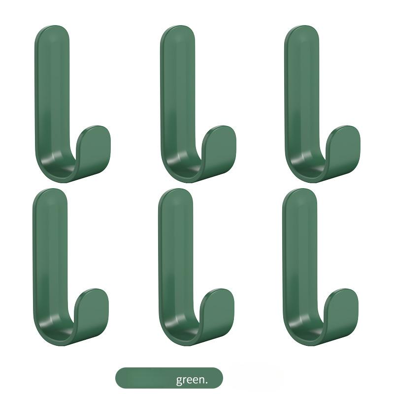 Simple Wall-mounted J-shaped Hooks Household Storage Gods!