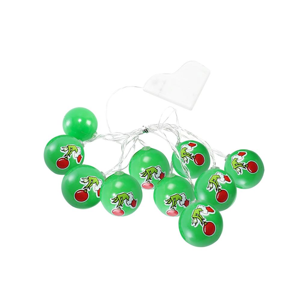 Christmas Light String, LED Green Hair Light String, Atmosphere Decoration Light String, 10 Lights