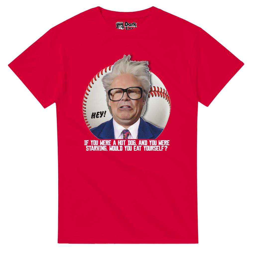 Harry Caray T-Shirt: Will Ferrell Hot Dog Sketch - SNL Comedy Tee