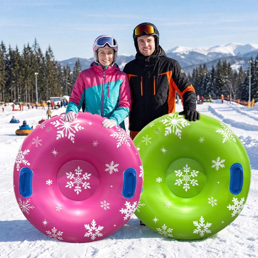 Thickened PVC Inflatable Sled Wear-resistant Snow Sledding Tube Snow Skiing Ring Snow Sports