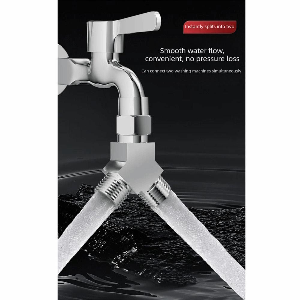 Female/Male Thread Water Pipe Adapter G1/2 Thread Three Way Connector  Bidet Sprayer