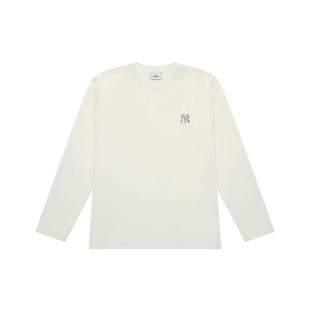 New MLB New York Yankees Basic Collection 25FW Long Sleeved T Shirt Unisex Standard 3ATSB0154-50IVS