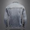 2026 Men's Spring & Autumn Denim Jacket: Loose-Fit, Large Size, Casual Workwear for Middle-Aged Men