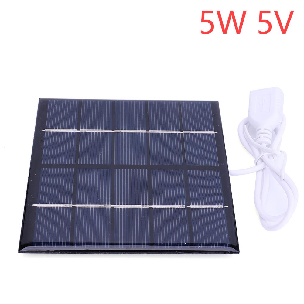 Solar Panel 3/5W 5/12V Micro Solar Board Portable Fast Charger Polysilicon DIY Solar Cells System Mini Outdoor Battery Charger