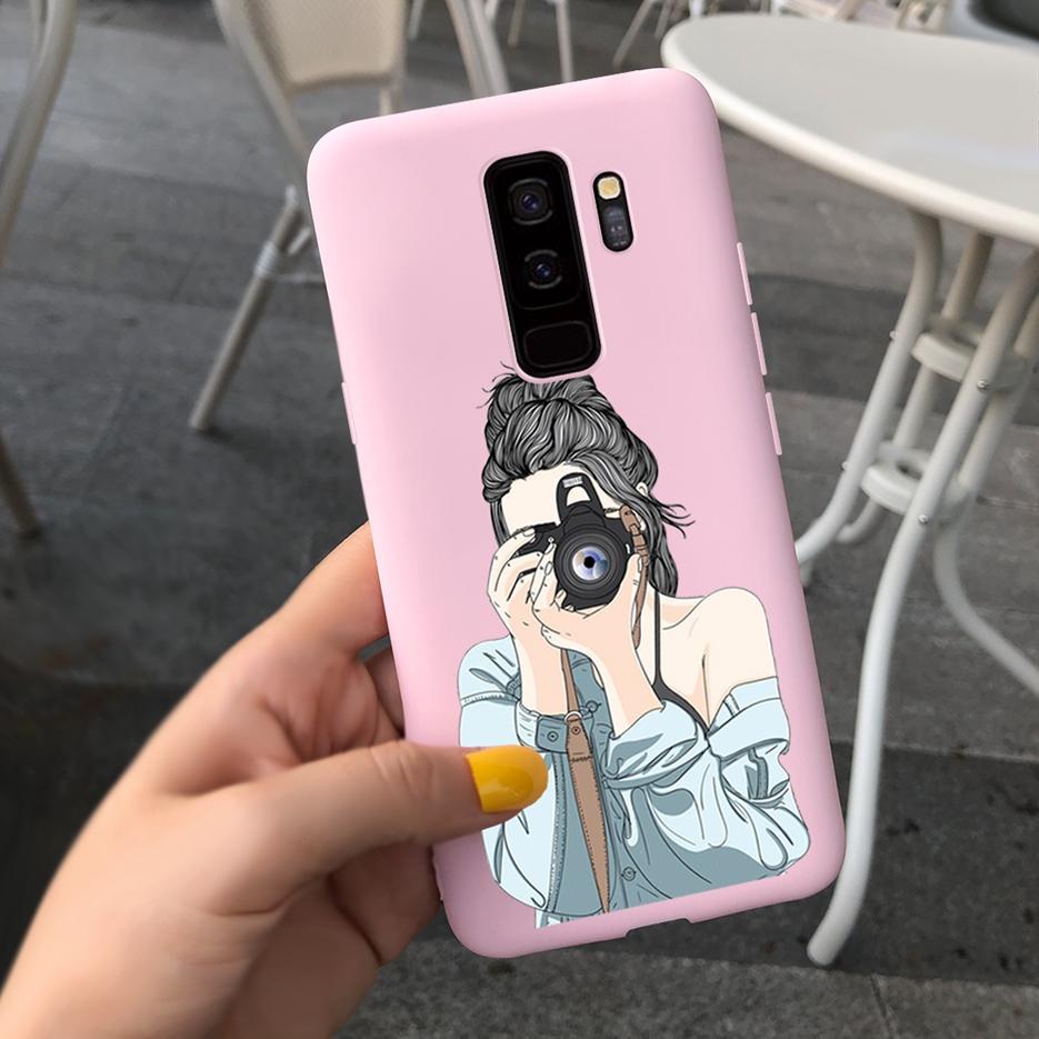 

For Samsung Galaxy S9 S9+ Case Pretty Cartoon Girls Cover Soft Silicone Phone Cases For Samsung Galaxy S9 Plus S 9 Fundas Bumper Samsung S9 Plus