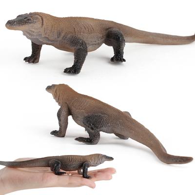 Simulated Wildlife Model Reptile Lizard Solid Static Komodo Dragon Plastic Ornament
