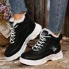 Plus Size 45 Fashion Winter Sneakers for Women Plush Warm White Platform Sports Shoes Woman High Top Thick Sole Vulcanized Shoes