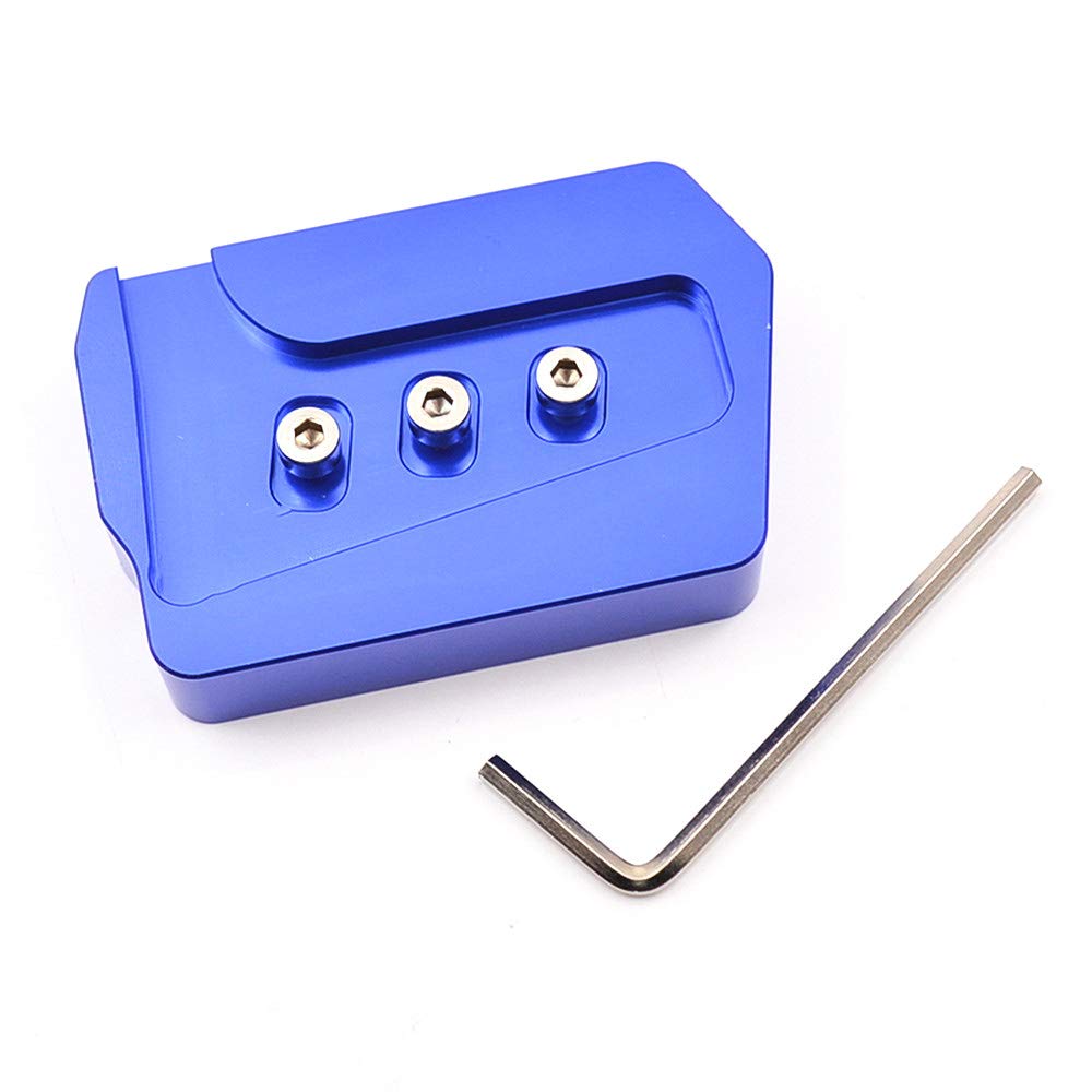 Suzuki GSX250R DL250 GW250 V-Strom250 Magnifier CNC Aluminum Brake Pedal Expansion Base Expansion Plate (GSX-250R, Blue)