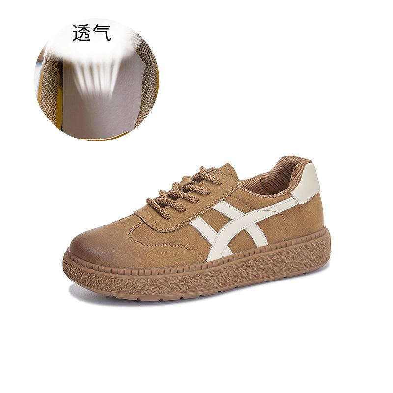 

Кожаные маленькие белые туфли женские 2025 весна новые ретро туфли с завышенной талией женские универсальные повседневные туфли спортивные тонкие женские туфли 35 хаки