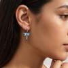 925 Sterling Silver Pendant Earrings for Women Wedding Jewelry Gift Sweet Cherry Butterfly Dragonfly Pony Drop Earrings Eardrop
