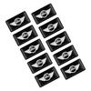 10pcs/set 3D Styling Car Epoxy Emblem Stickers Decor Accessories For Mini Cooper R53 R50 F54 F55 F56 F57 F60 R52 R55 R56 R57