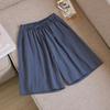 Women Shorts Summer Casual Two Pockets High Waist Soft