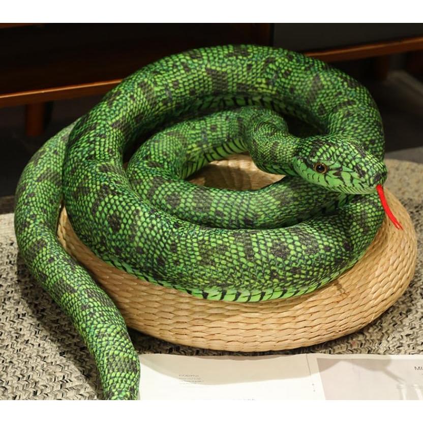 Snake Plush Pillow, Cute and Realistic Animal Stuffed Toy, Perfect for Halloween, Gifts, and Party Decorations