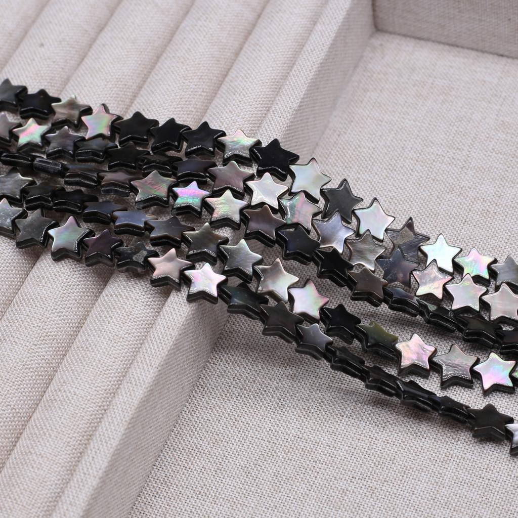 Bead Assortments Freshwater Shell Beads Irregular Black Isolation Beads 10mm For Jewelry Making DIY Pendants Necklace Earrings Bracelet Accessory