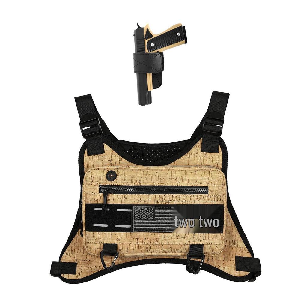 Tide Tactical Functional Vest Bag - Men's Casual Chest & Workwear Backpack