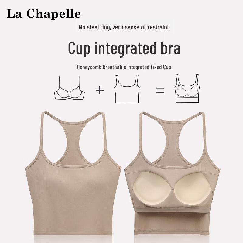 La Chapelle Women's Padded Racerback Tank Top
