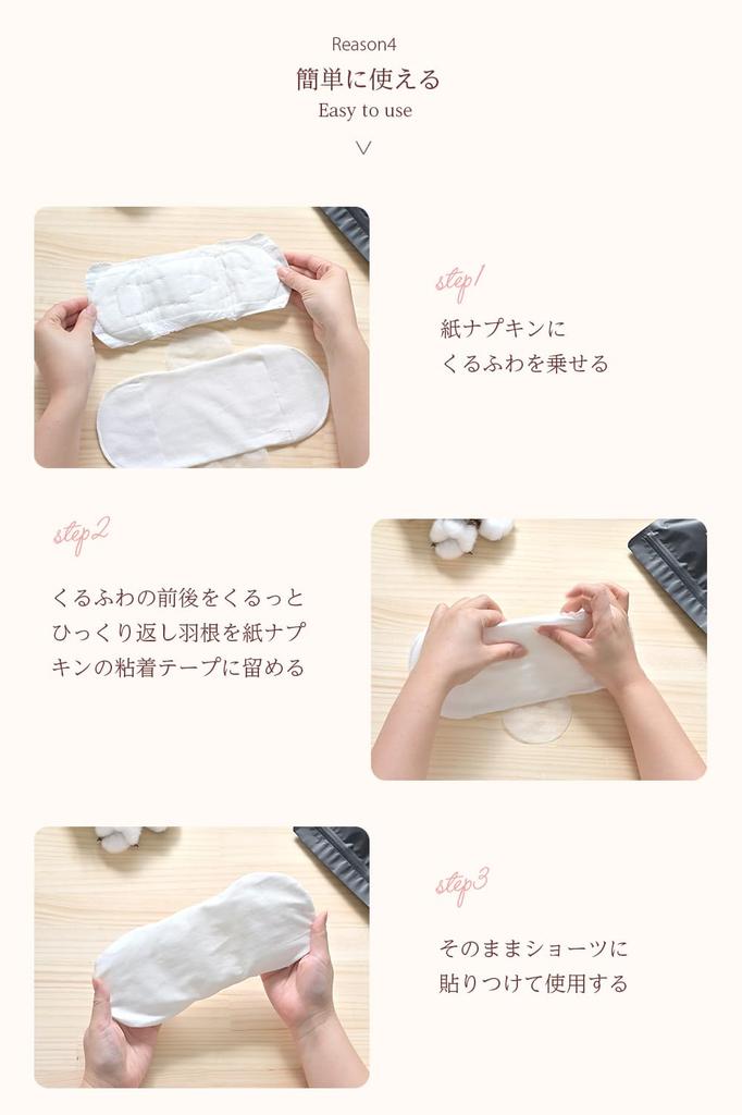 Ennuance Disposable Cloth Napkins Inset Napkin Cover with Wings L Size 60 Sheets Kurufuwa