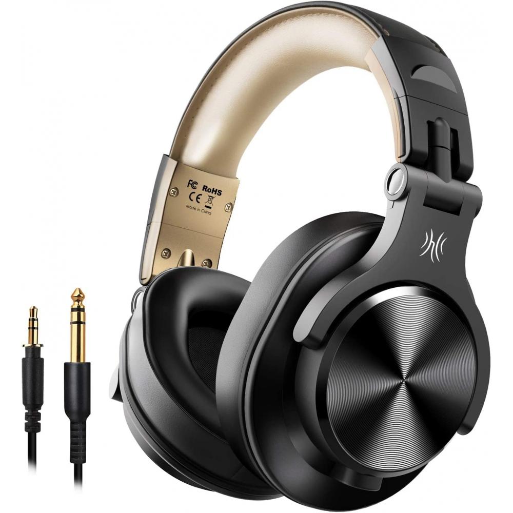 

Наушники OneOdio A70 Bluetooth, беспроводные полноразмерные наушники, до 72 часов воспроизведения, с микрофоном, проводные и беспроводные, монитор двойного назначения, DJ
