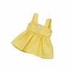 BJD Doll Outfit Aesthetic Apparel Cute Design Miniature Pleated Dress Brown Shoulder Strap