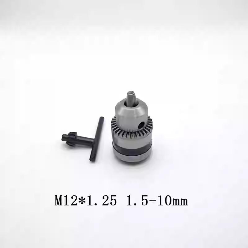 Electric Drill Power Tool Accessory: Hand-Tightened Locking Chuck with Round & Square Shank Compatibility