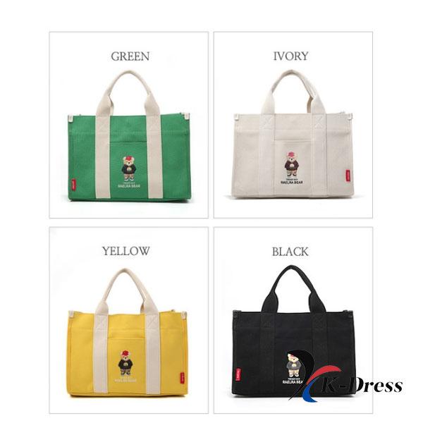 RaelaBear Korea Canvas Shoulder Tote Cross Bag