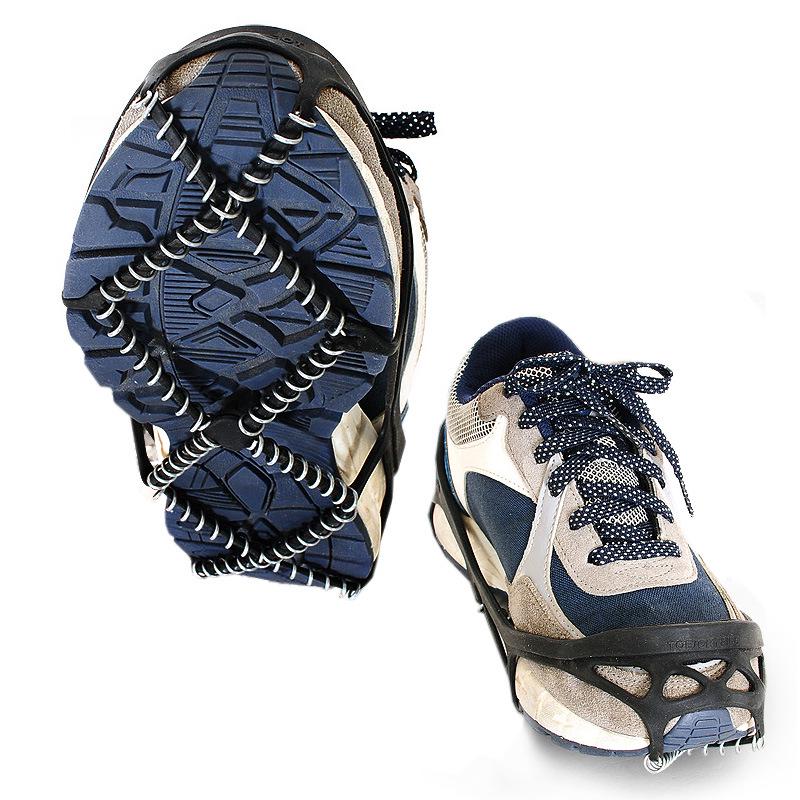 Selpa Urban Thickened Anti-Slip Ice Cleats for Mountaineering and Snow Spikes Overshoes.