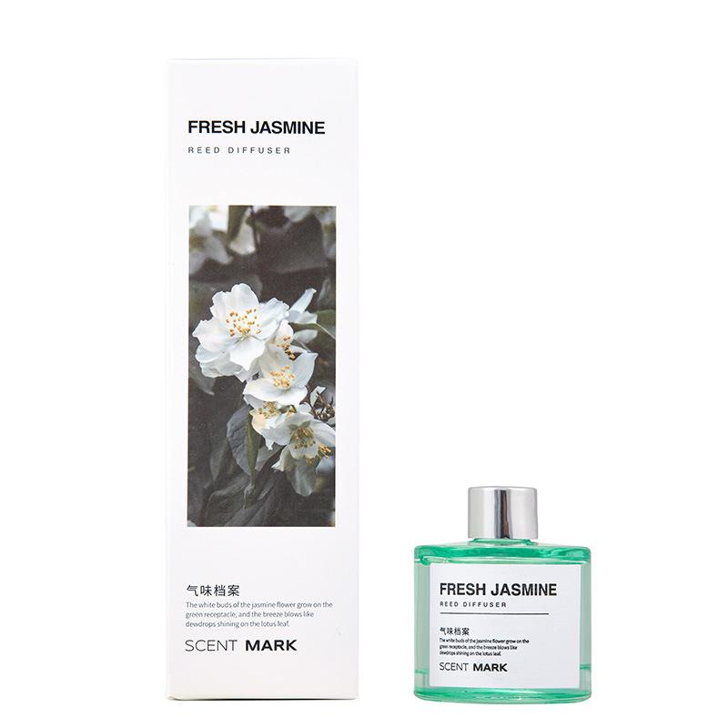 50ml Reed Diffuser Set Lavender Jasmine Bottle with Fragrance Expanding Stick Hotel Home Aromatherapy Air Fresh Fragranc Scents