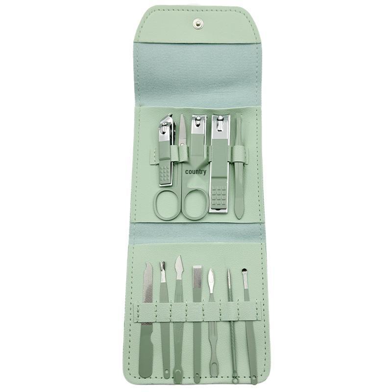 Matcha Green Nail Clippers Set - Complete Pedicure and Nail Art Tools